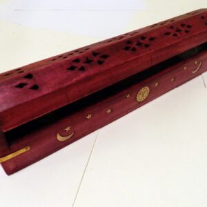 Wooden Incense Burner Coffin Box