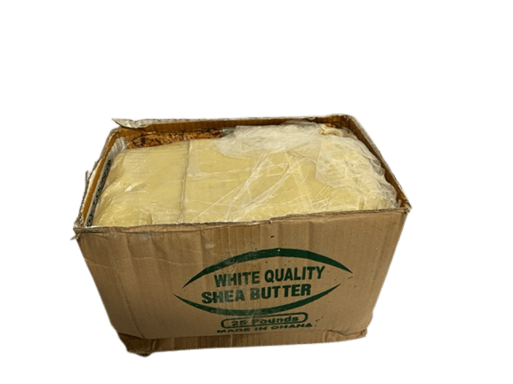 1 Box ( 25 Lb) White Shea Butter